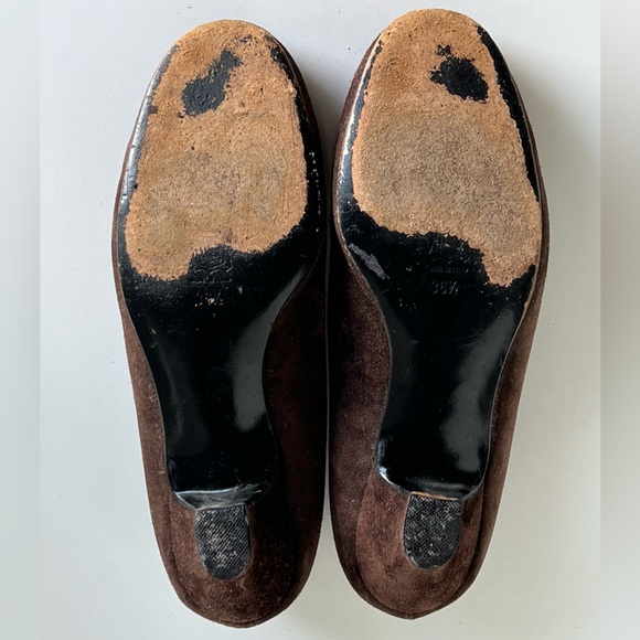 Tokio Kumagaï Paris Brown Suede Pumps Heels Size 36.5 - Picture 10 of 10